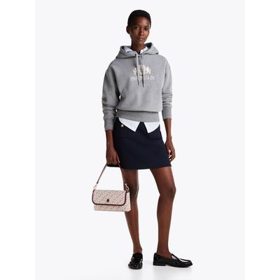 Imagen 2 del producto Polerón Hoodie Logo Varsity Bordado Gris