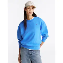TOMMY HILFIGER - Polerón Con Logo Bordado Regular Fit Azul