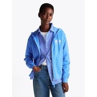 Polerón Hoodie Logo Varsity Con Cierre Celeste