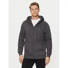 TOMMY HILFIGER - Polerón Hoodie Con Cierre De Cremallera Gris Tommy Jeans