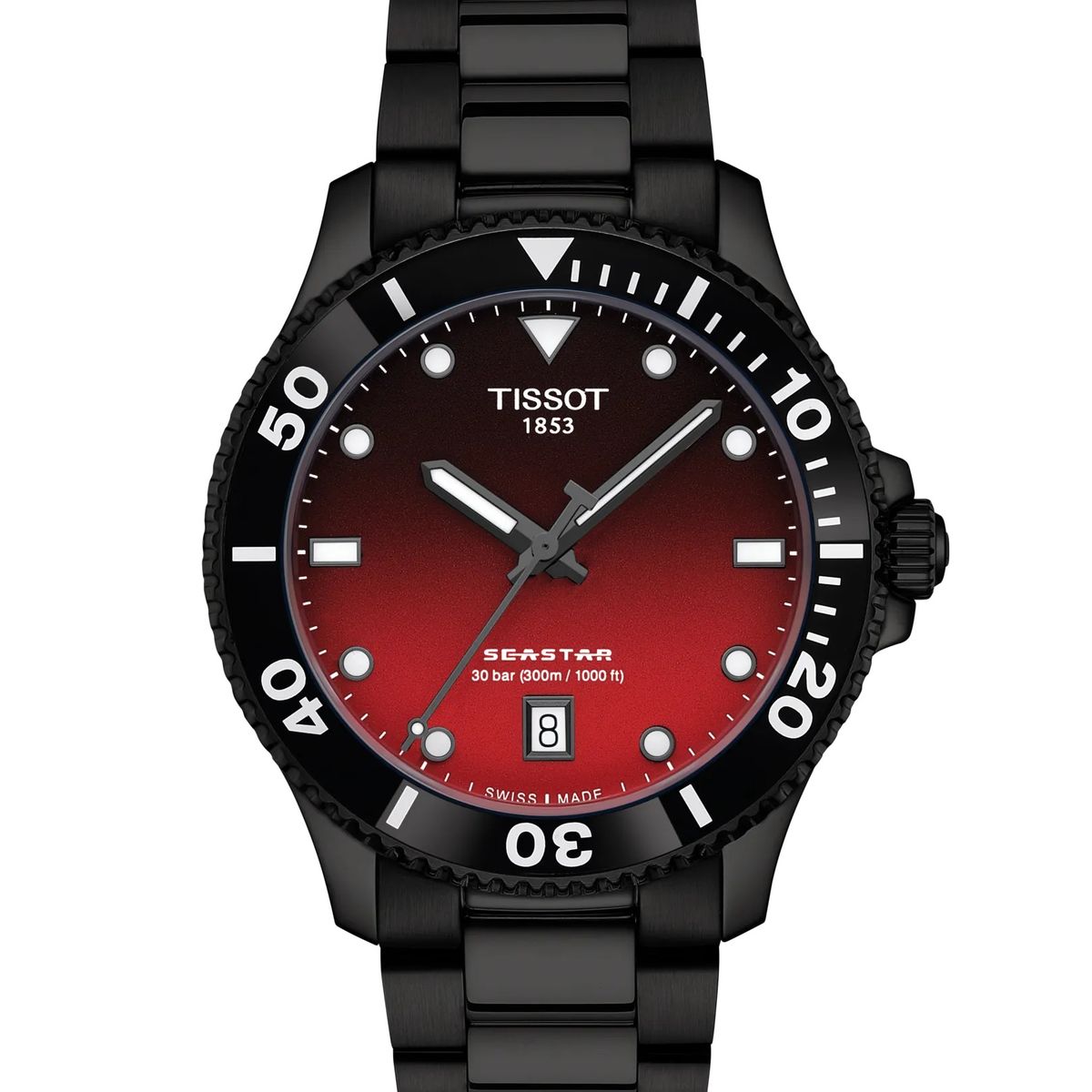 TISSOT - Reloj Tissot Seastar 1000 Gradient Rojo 40MM