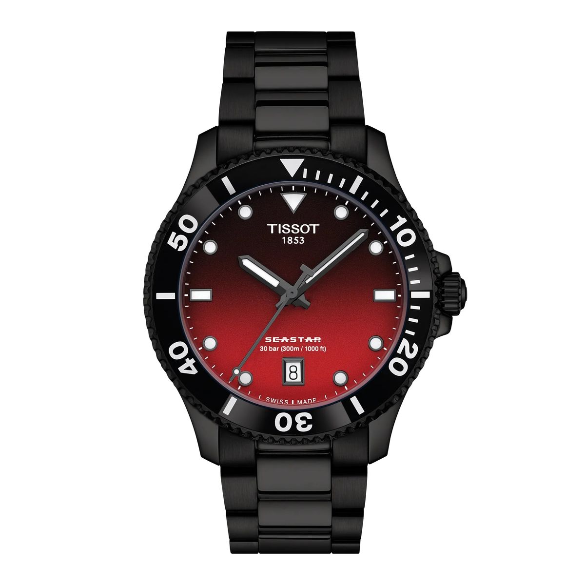 TISSOT - Reloj Tissot Seastar 1000 Gradient Rojo 40MM