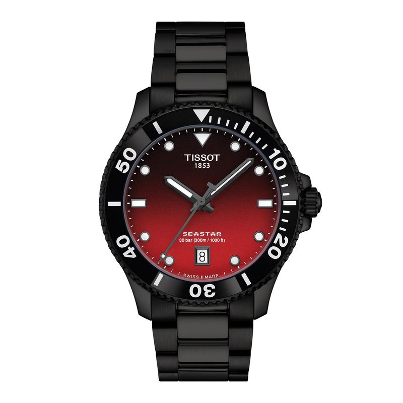 TISSOT - Reloj Tissot Seastar 1000 Gradient Rojo 40MM