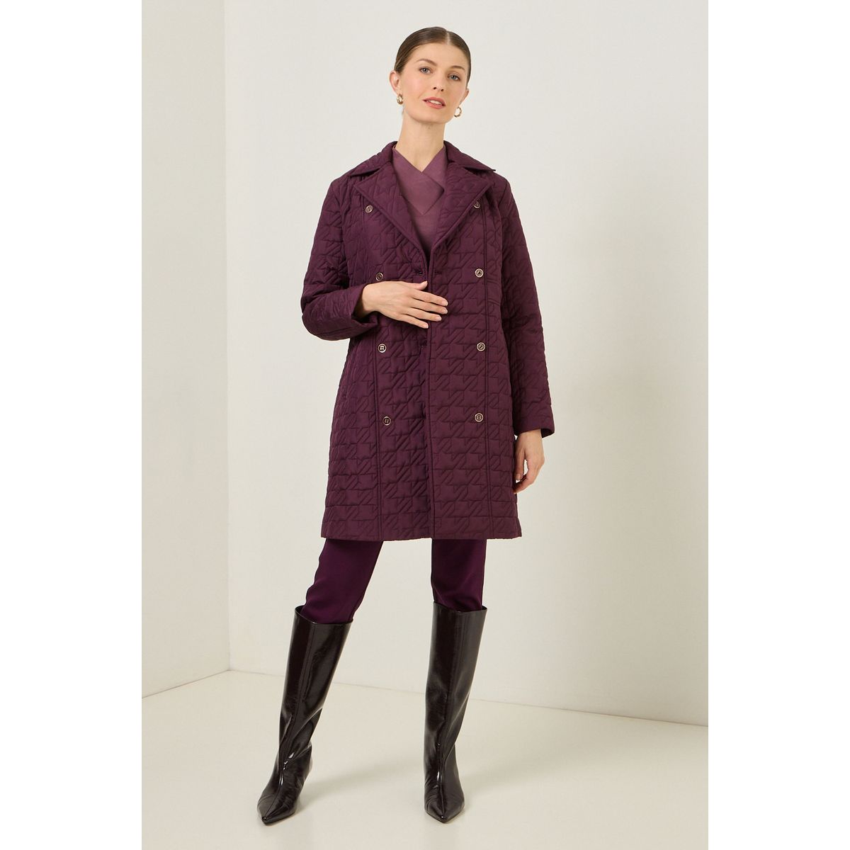 MA GRIFFE - Parka Burdeo Mujer Magriffe