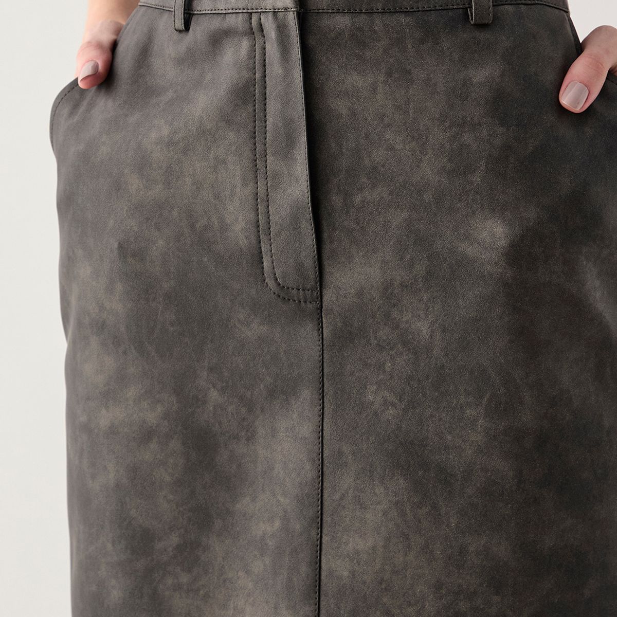 ASH - Falda Larga Negro Mujer Ash