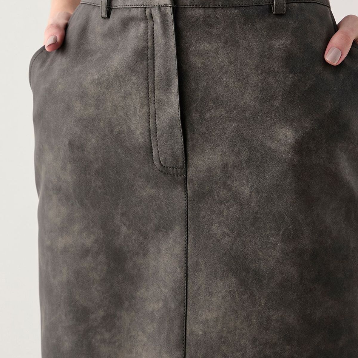 ASH - Falda Larga Negro Mujer Ash