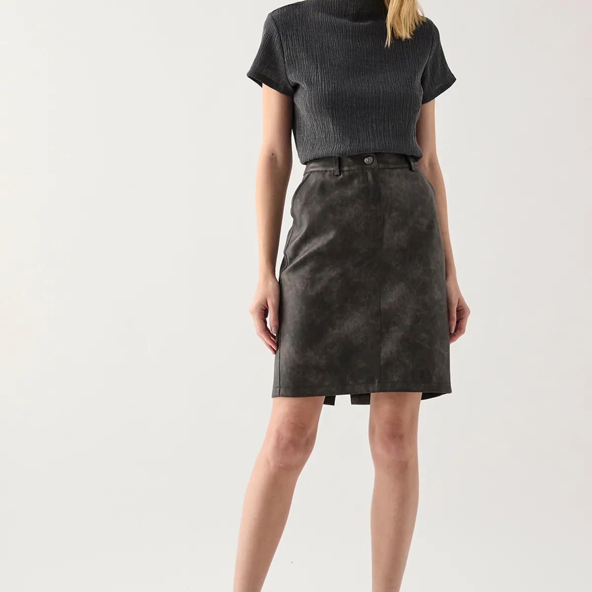 ASH - Falda Larga Negro Mujer Ash