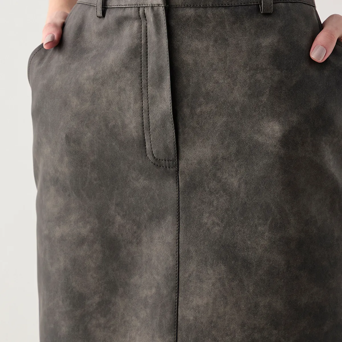 ASH - Falda Larga Negro Mujer Ash