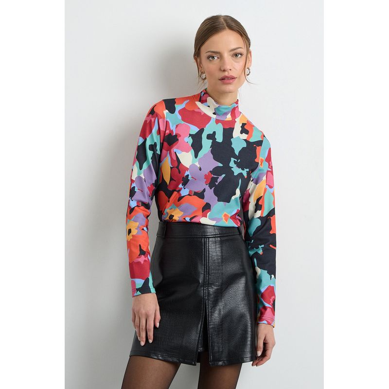 IO - Polera Manga Larga Negro Mujer Io