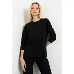 ASH - Polera Manga Larga Negro Mujer