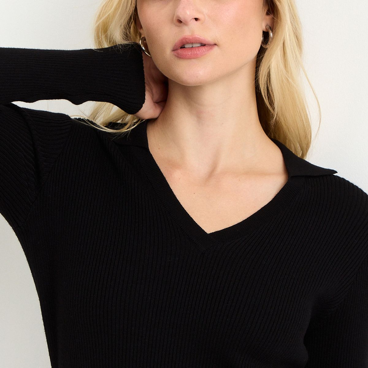 ASH - Polera Manga Larga Negro Mujer Ash