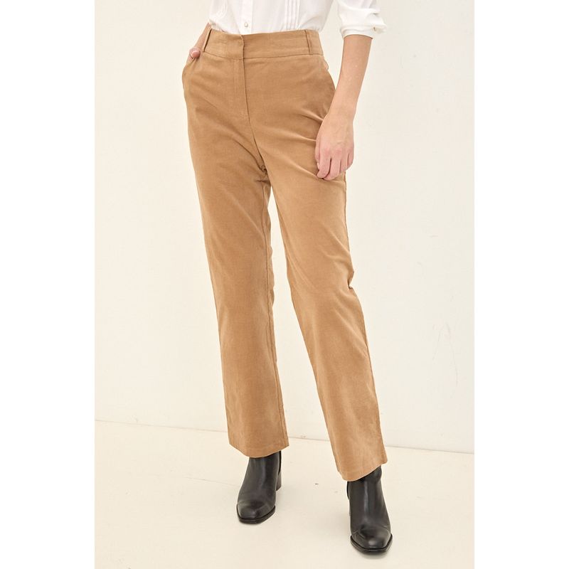 MA GRIFFE - Pantalon Café Mujer Magriffe