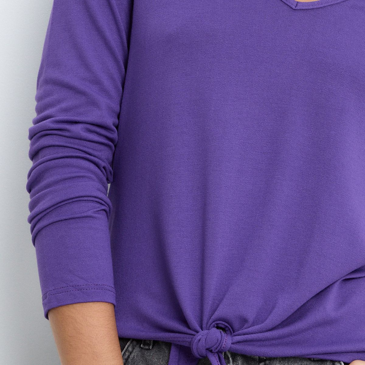 IO - Polera Manga Larga Morado Mujer Io