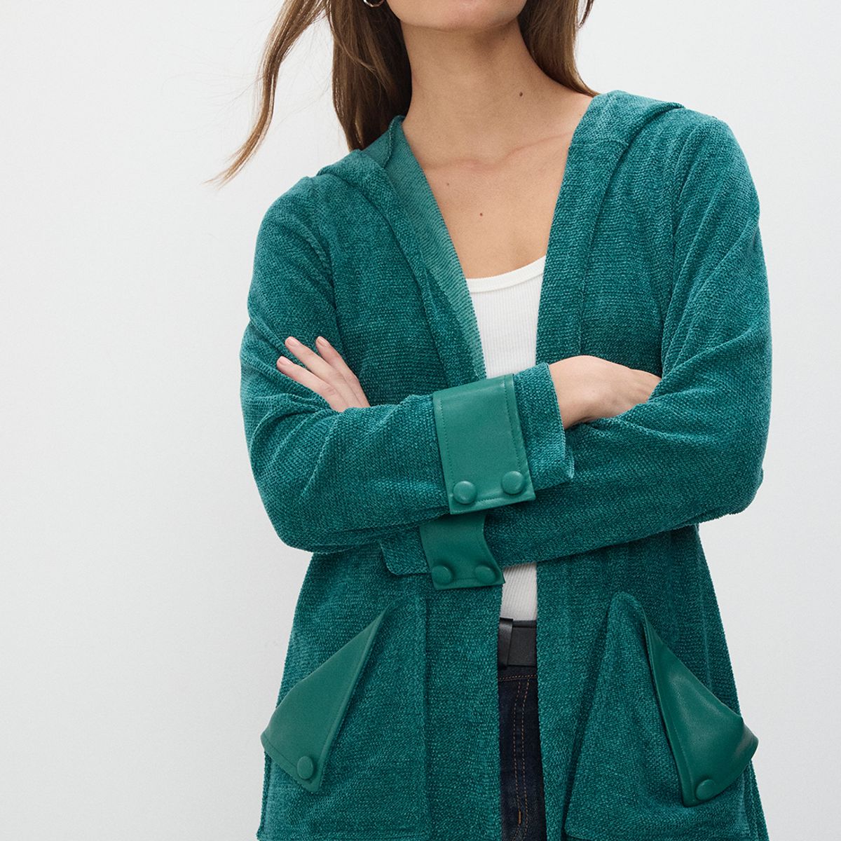 IO - Tapado Abierto Verde Cata Mujer Io