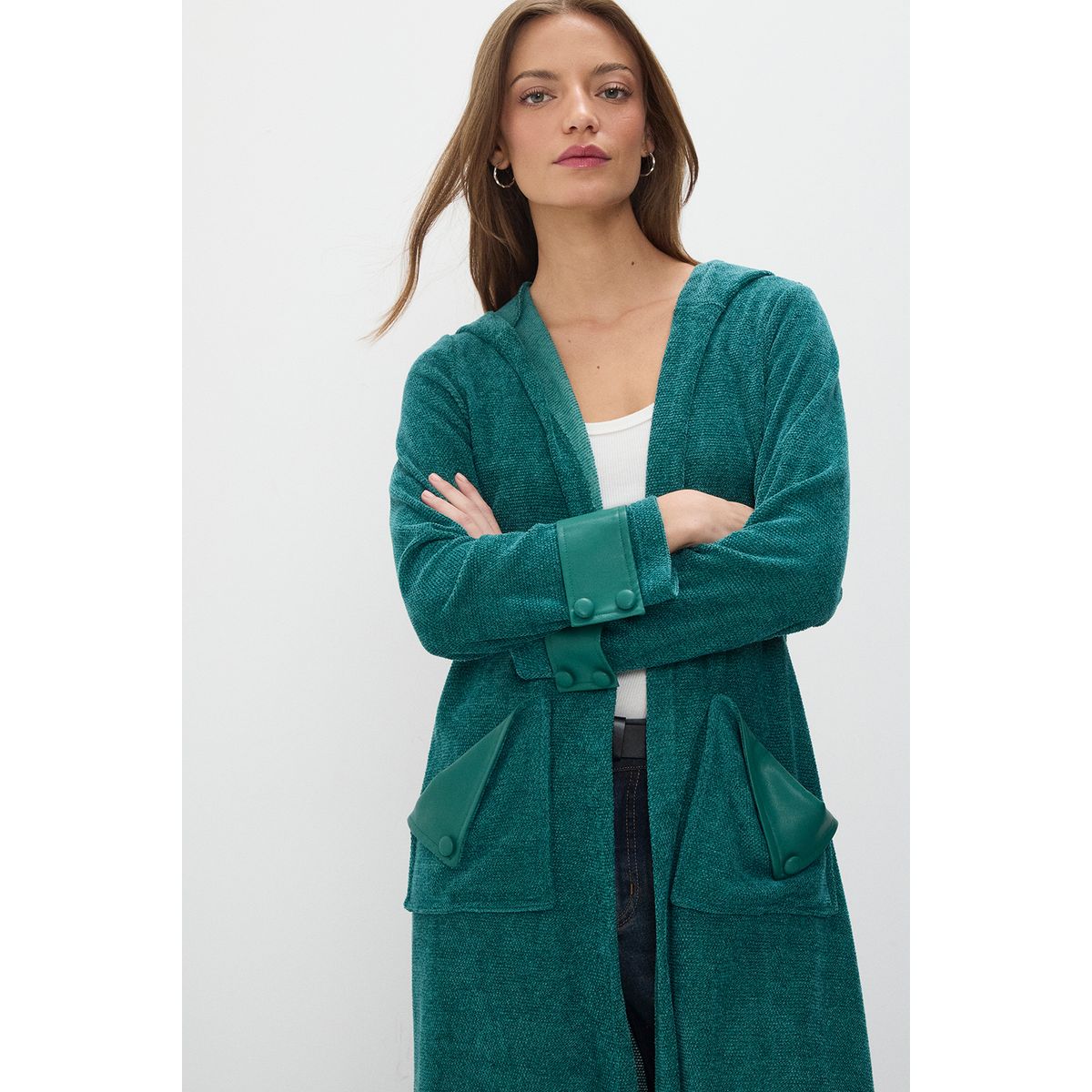 IO - Tapado Abierto Verde Cata Mujer Io