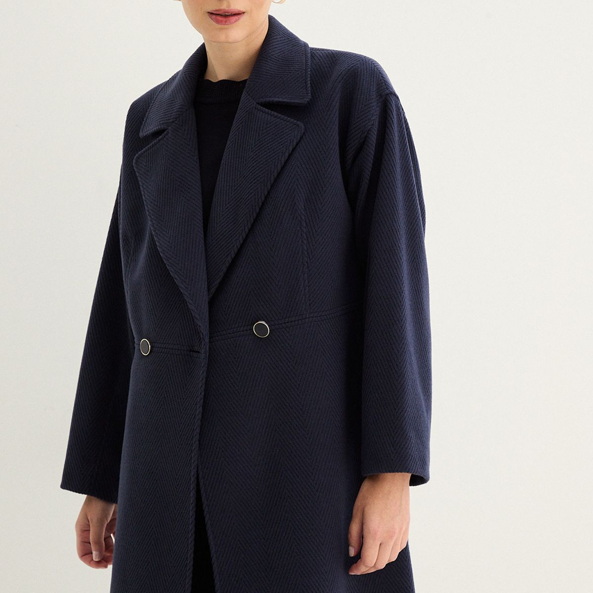 MA GRIFFE - Chaqueton Azul Marino Mujer Magriffe