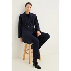 MA GRIFFE - Chaqueton Azul Marino Mujer Magriffe