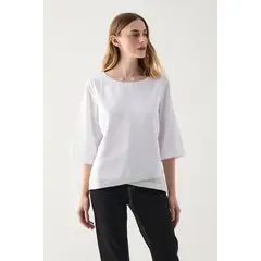 ASH - Blusa Manga Larga Crudo Mujer