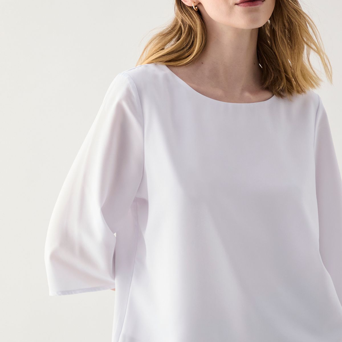 ASH - Blusa Manga Larga Crudo Mujer Ash