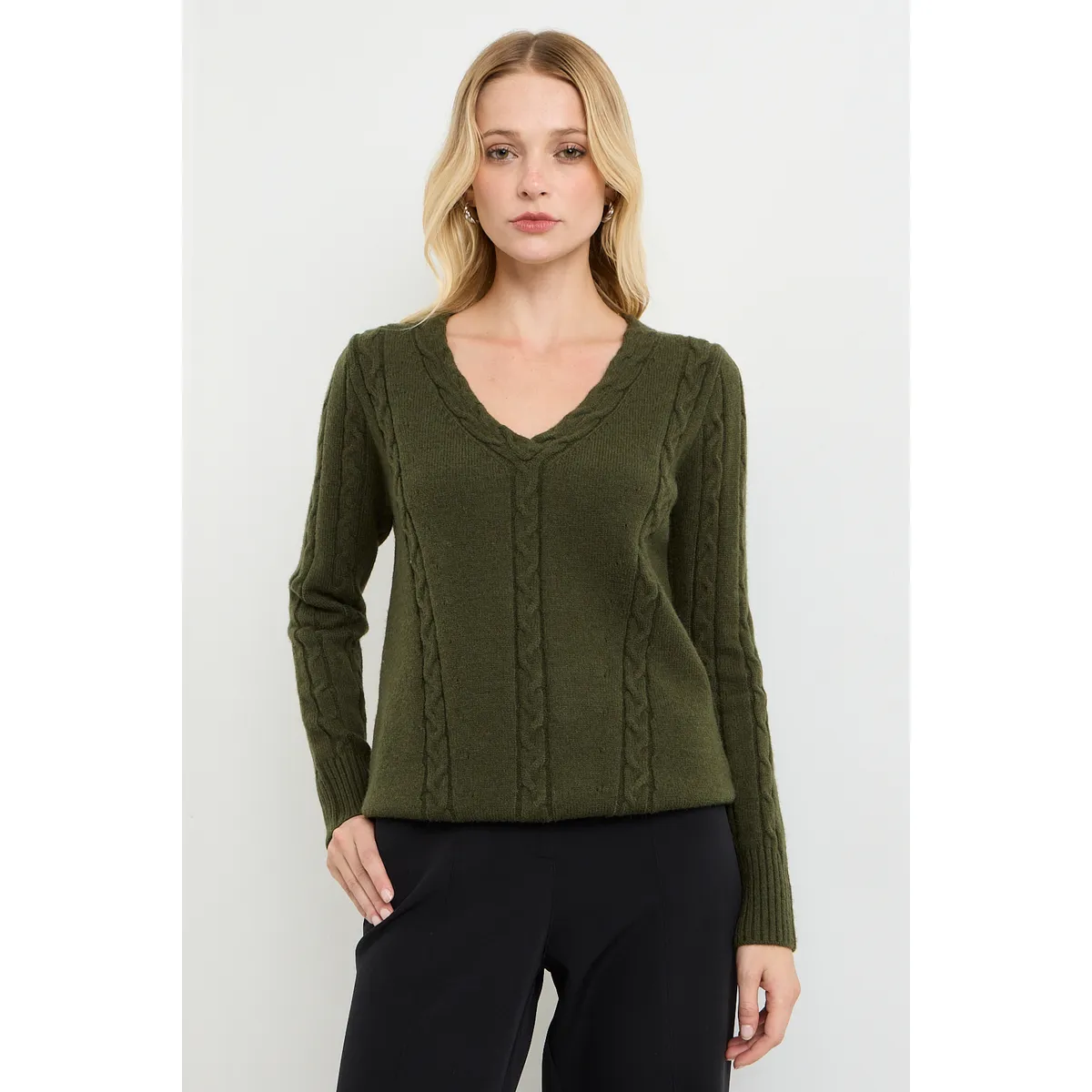 ASH - Sweater Verde Musgo Mujer Ash