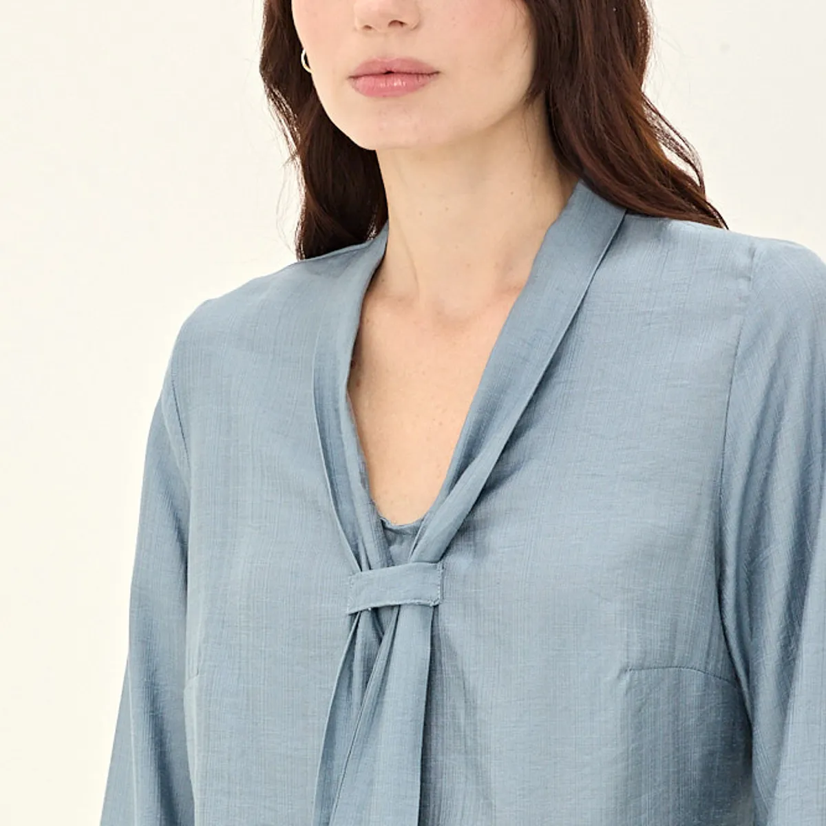 MA GRIFFE - Blusa Manga Larga Verde Cata Mujer Magriffe