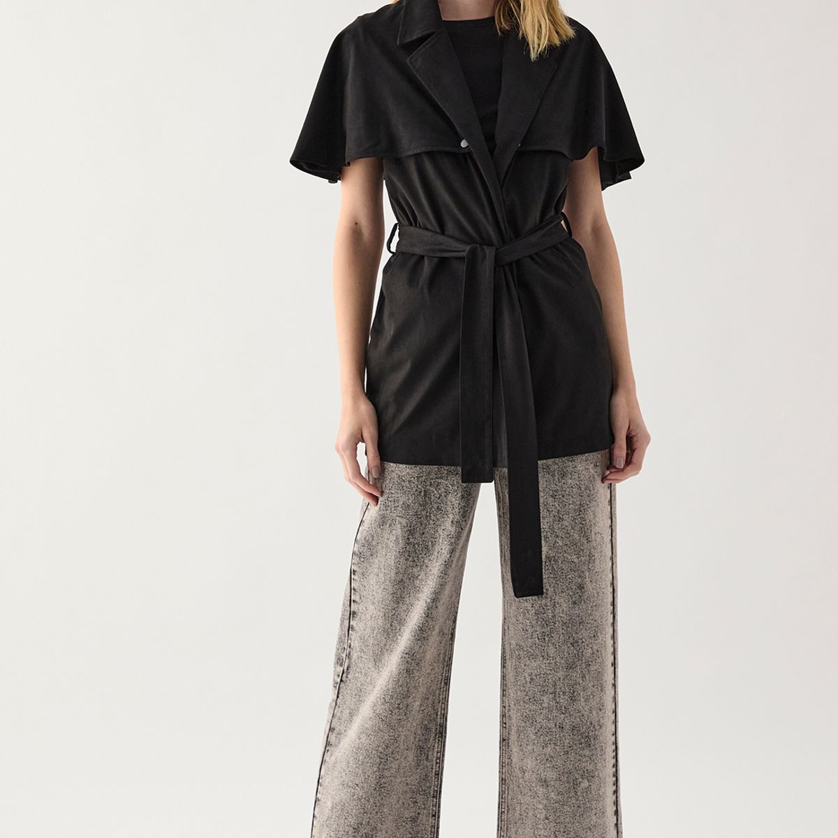 ASH - Trench Negro Mujer Ash