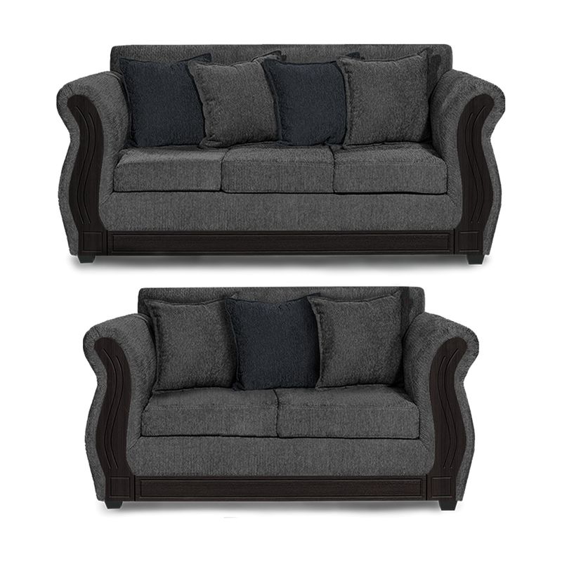ADONIS LEUDH - Living 3+2 Caburgua Chenille Gris Medio