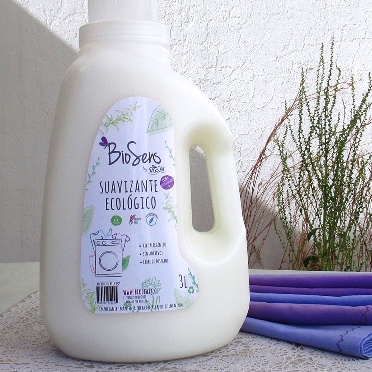 BIOSENS - Suavizante Ecológico 3L hipoalergenico Biosens