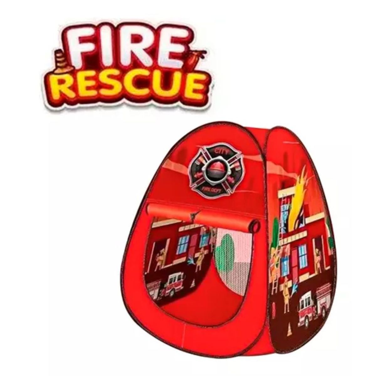 GENERICO - Carpa Infantil Piscina De 100 Pelotas Bomberos Juego Niños
