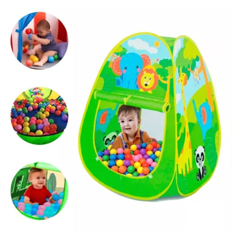 GENERICO - Carpa Infantil Piscina Con 100 Pelotas Animalitos Juego Niño