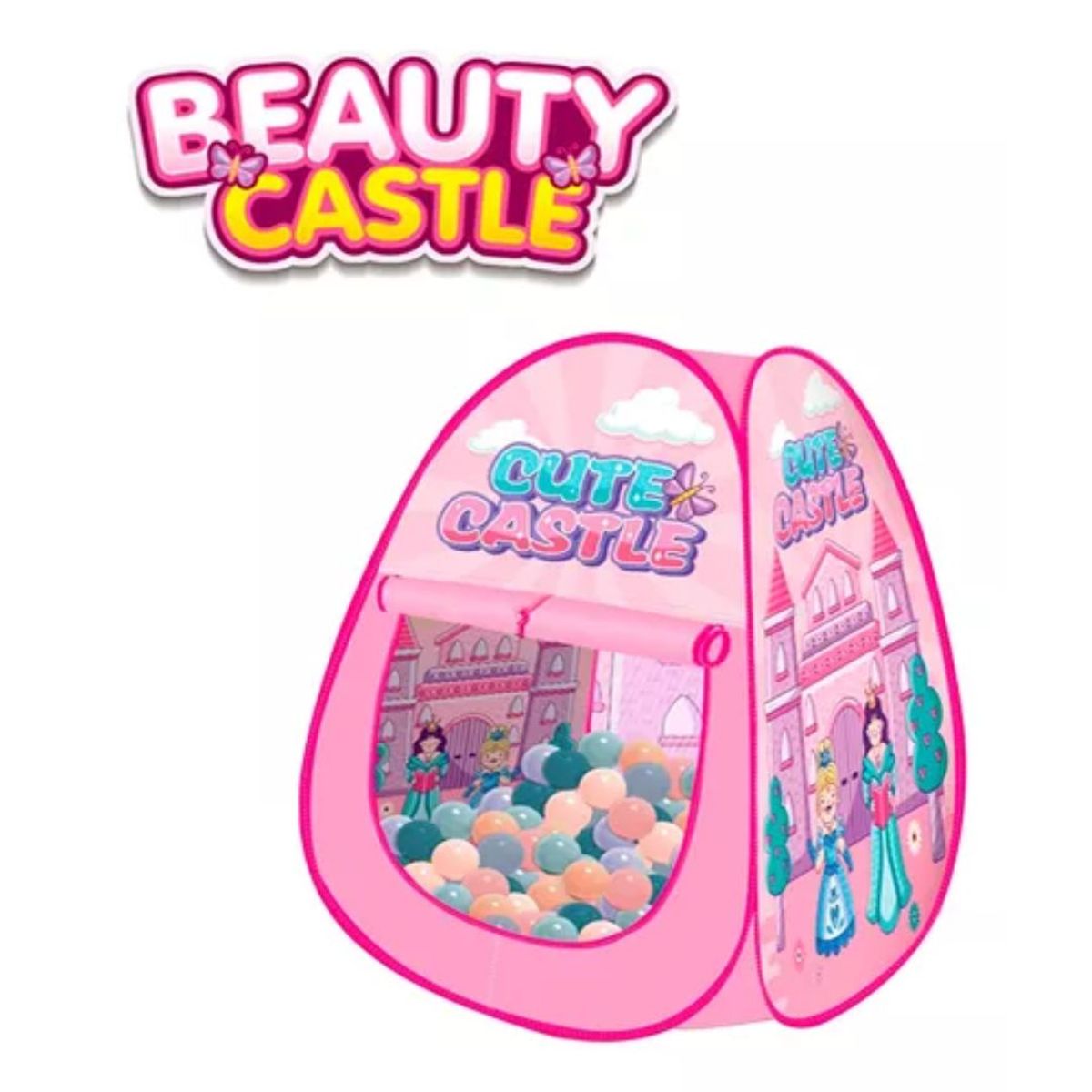 GENERICO - Carpa Infantil Piscina 100 Pelota Castillo Cute Juego Niñas