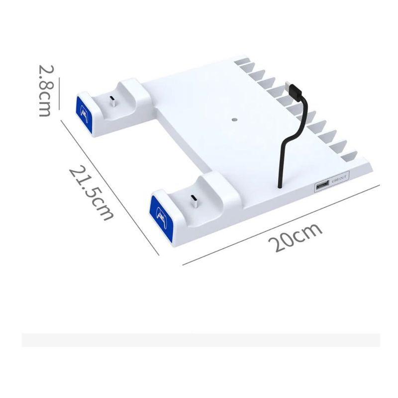 IPEGA - Base Multifuncional Para Ps5 5 En 1 Organizador Dual Charge