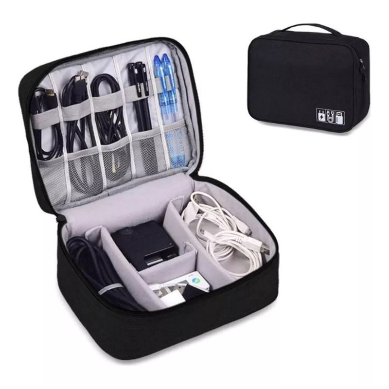GENERICO - Estuche Organizador De Cables Bolso Ordenador Cables Viaje