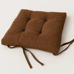 ARMONIA - Cojín Marrón para Silla - Elegante Decorativo Grueso 45x45 cm