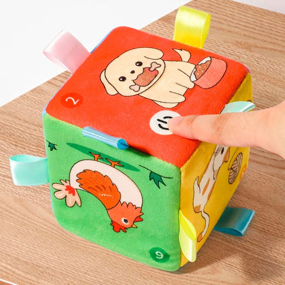 GENERICO - Cubo De Felpa Musical Para Bebés Con Diseño De Animales