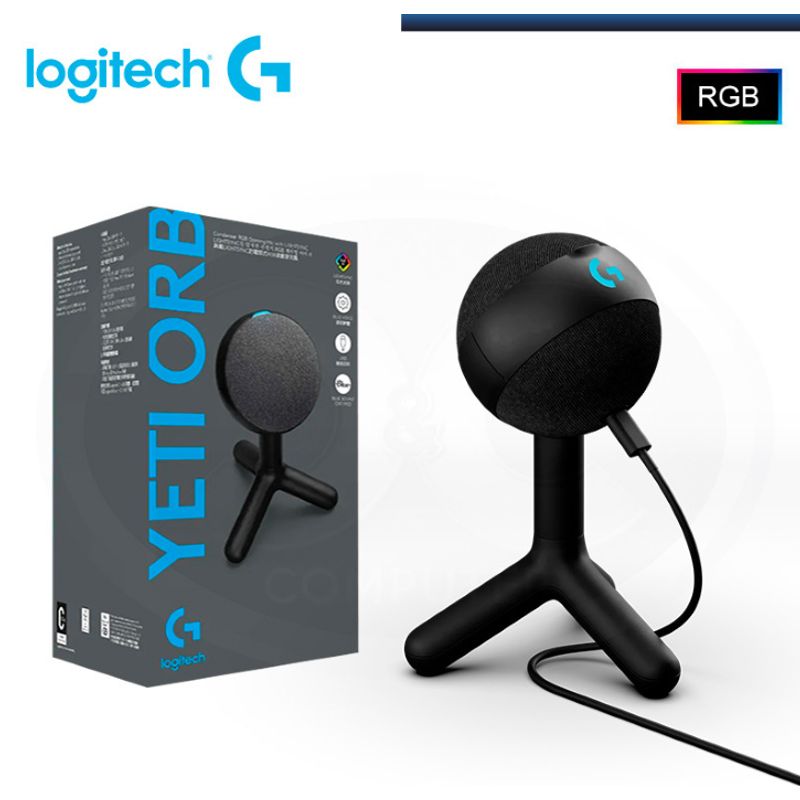 LOGITECH - Micrófono Streaming - Logitech Yeti Orb Condensador - RGB - USB