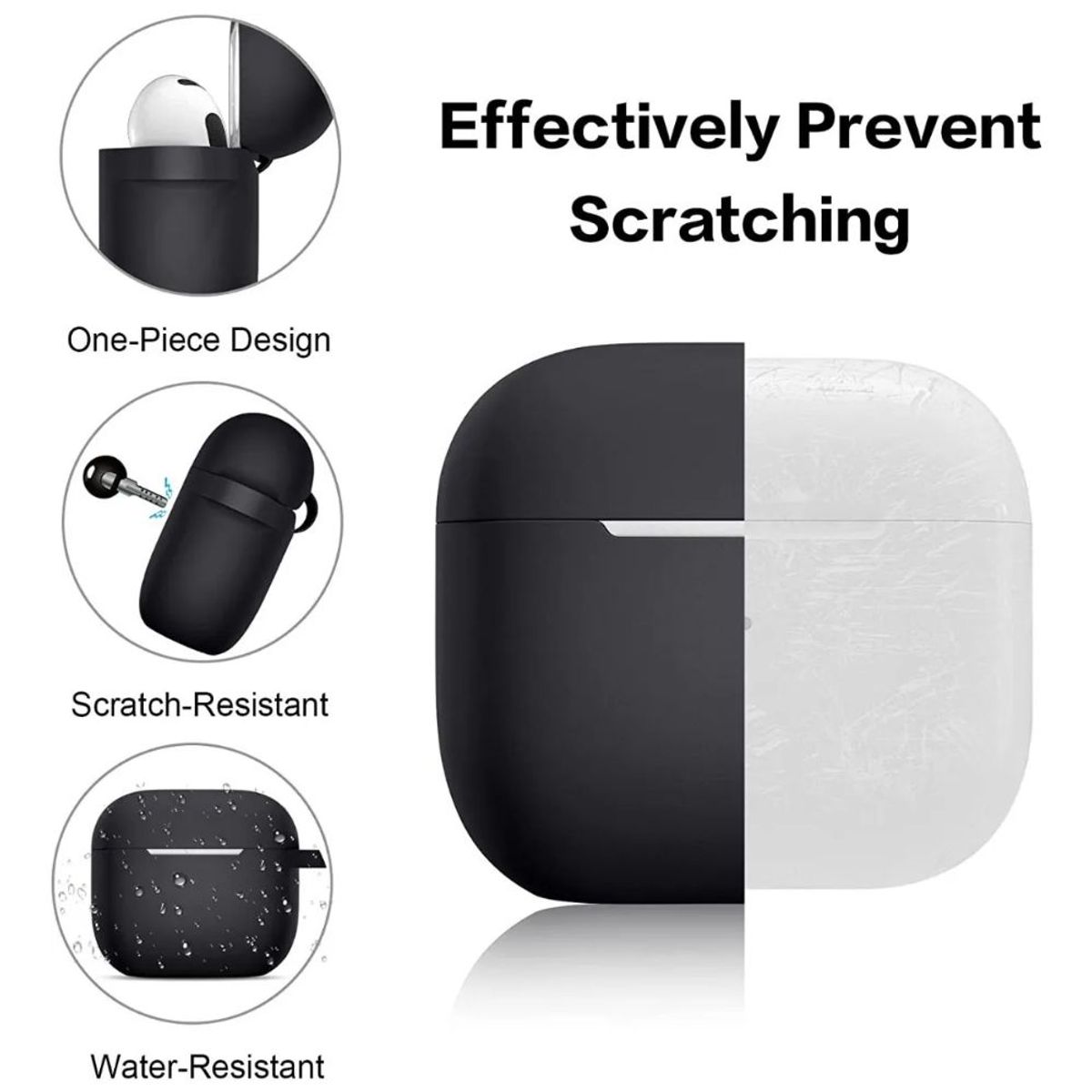 GENERICO - Funda para Airpods 3 Gen Silicona Suave.