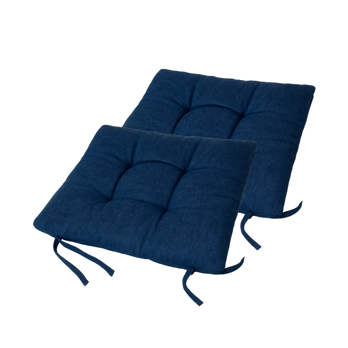 ARMONIA - Pack 2 Cojines para Silla - Decorativos Azul Cómodo y Moderno