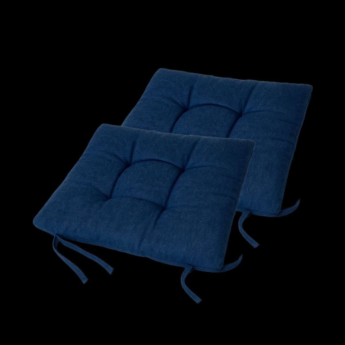 ARMONIA - Pack 2 Cojines para Silla - Decorativos Azul Cómodo y Moderno