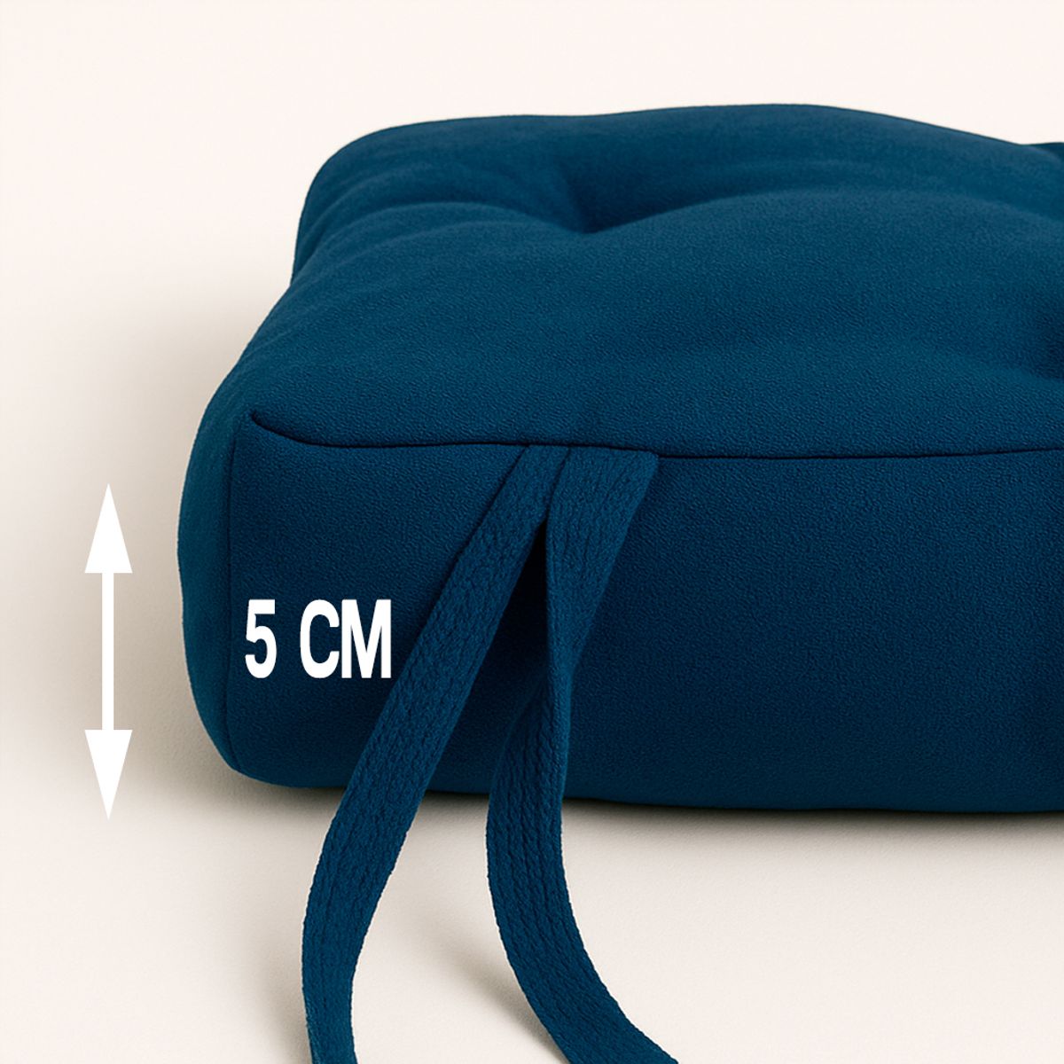 ARMONIA - Pack 2 Cojines para Silla - Decorativos Azul Cómodo y Moderno