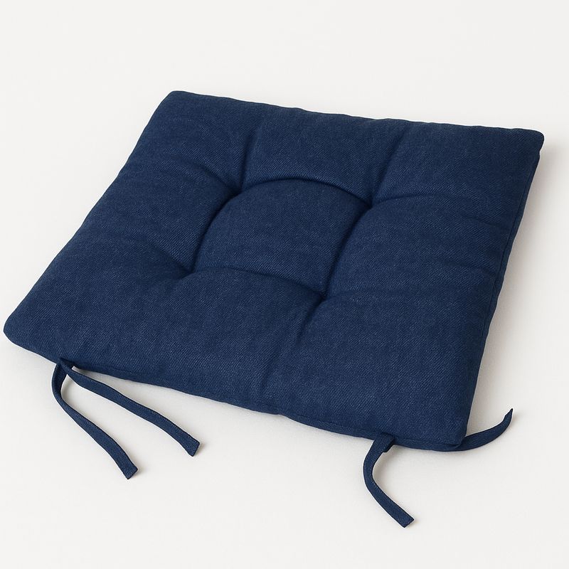 ARMONIA - Cojín Azul Decorativo - Elegante y Grueso Interior 45x45 cm