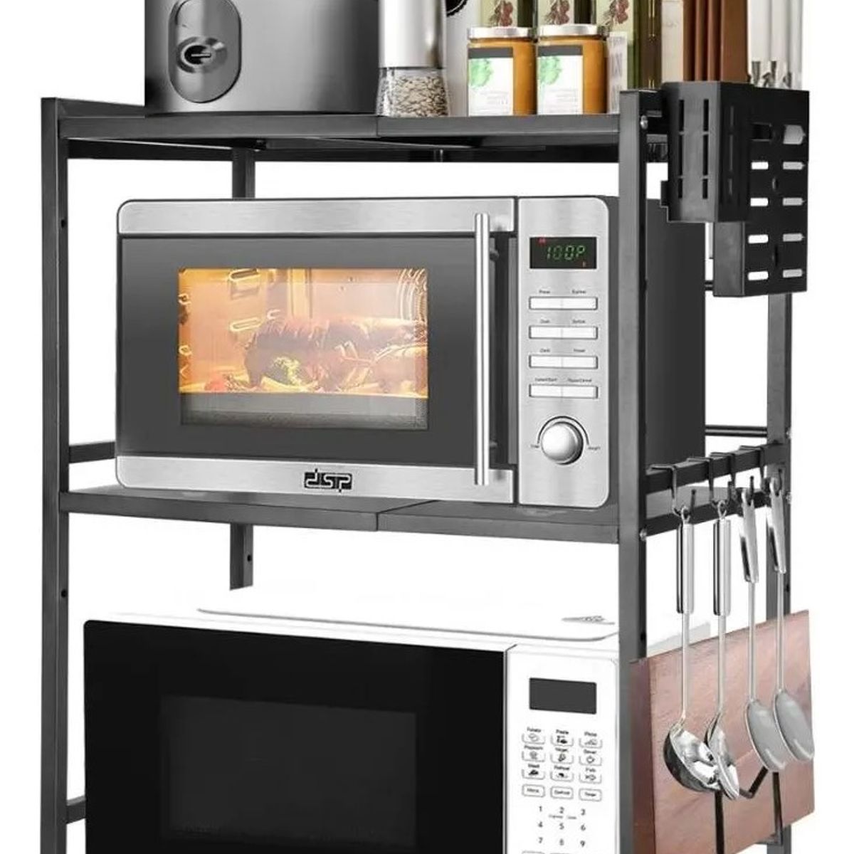 MUNDO MAGIA - Estante Repisa Extensible Horno Microondas 3 Niveles Cocina