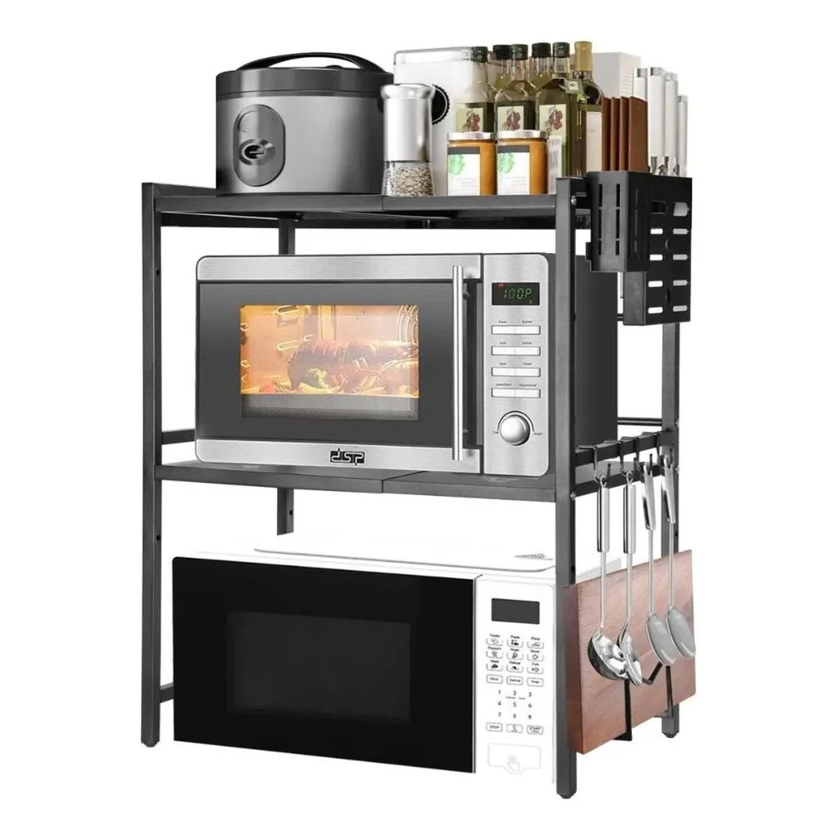 MUNDO MAGIA - Estante Repisa Extensible Horno Microondas 3 Niveles Cocina