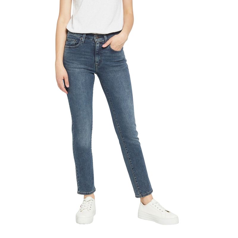 LEVIS - Jeans Mujer 724 High Rise Straight Azul Levis