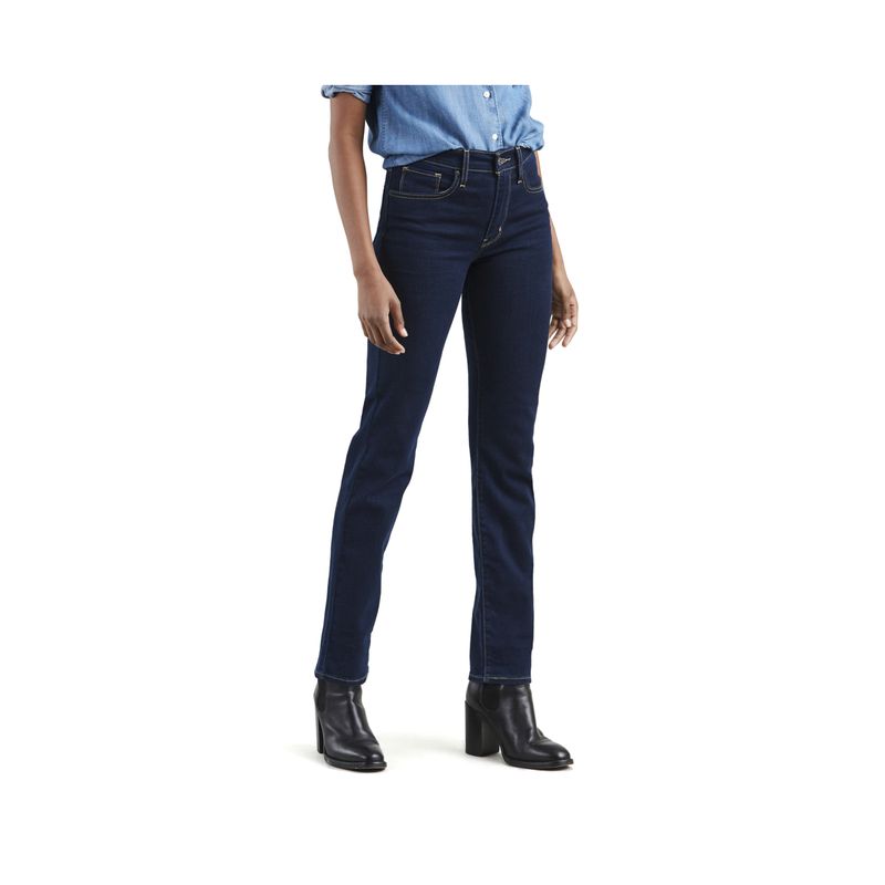 LEVIS - Jeans Mujer 724 High Rise Straight Azul Levis