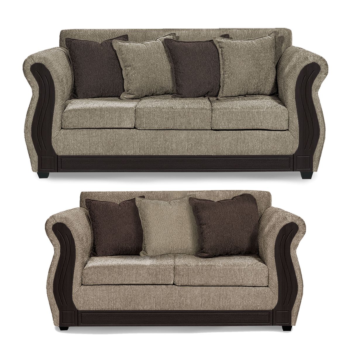 ADONIS LEUDH - Living 3+1+1 Caburgua Chenille Beige