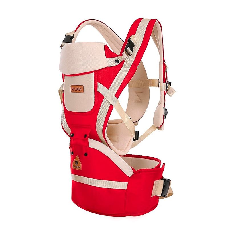 GENERICO - Portabebés Ergonómico Y Transpirable 3 En 1 Color Rojo