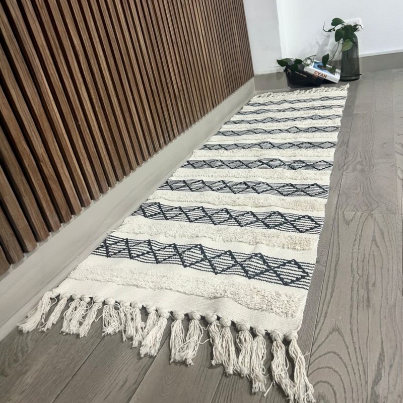 ANGELES DEL HOGAR - ALFOMBRAS PASILLERAS DE LINO 60 CM X 210 CM.