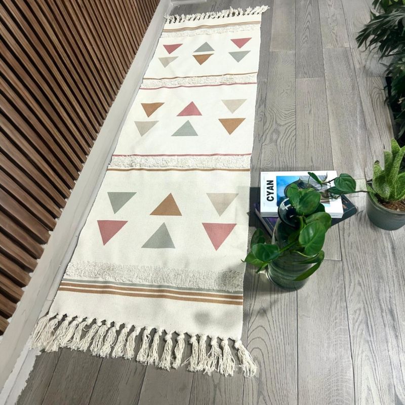 ANGELES DEL HOGAR - ALFOMBRAS PASILLERAS DE LINO 60 CM X 210 CM.