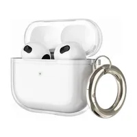 Funda Para AirPods 4 Gen Transparente Antigolpes Con Gancho.
